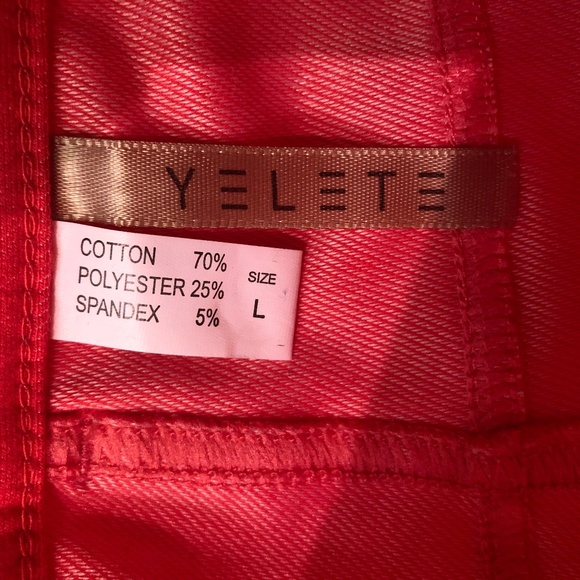 BRIGHT Pink SUPER Stretchy Jeggings, Size L, Never Worn - Picture 6 of 7